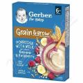 Gerber Ml.kae pen.-oves.malina bann 200g 6M+