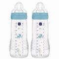 MAM l�hev baby bottle 330 ml, dbl pack modr�