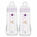 MAM lahev baby bottle 330 ml dbl pack fialov�