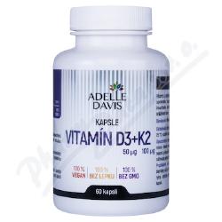 Adelle Davis Vitamín D3+K2 cps.60