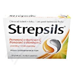 Strepsils Pomeran s vitamnem C 24 pastilek