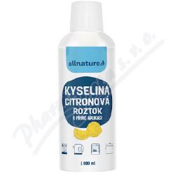 Allnature Kyselina citronov roztok, 1 l