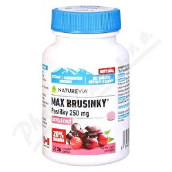 NatureVia Max brusinky pastilky 36 tablet