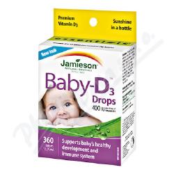 JAMIESON Baby-D Vitamn D3 400 IU kapky 11.7ml