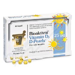 Bioaktivn Vitamin D3 D-Pearls 25mcg 80 kapsl