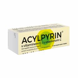 Acylpyrin s vitamnem C 12 umivch tablet