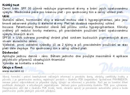Eucerin AntiPigment denn krm SPF 30 50ml