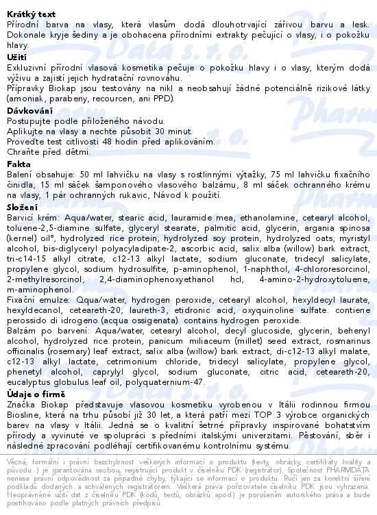 BIOKAP Barva na vlasy 1.0 Černá přírodní 140ml