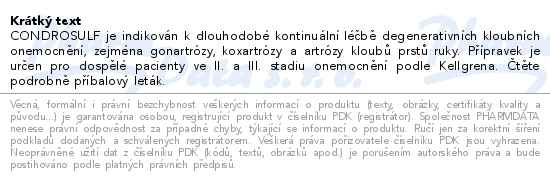 Condrosulf 400mg 60 tobolek