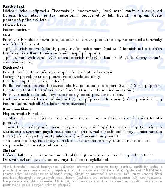 ELMETACIN DRM SPR SOL 1X100ML