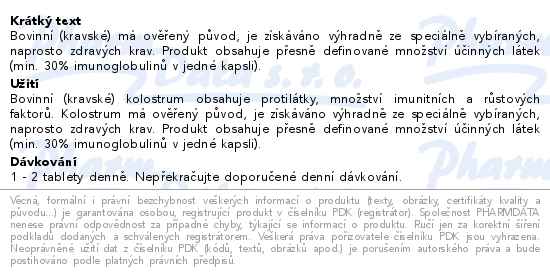 Edenpharma Kolostrum junior 30 tablet