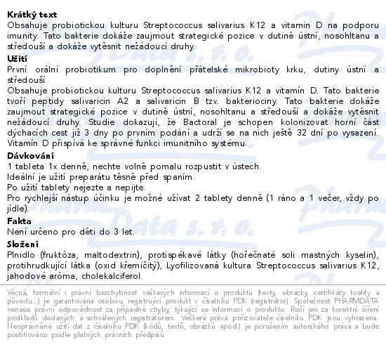 Favea Bactoral+Vitamín D tbl.30