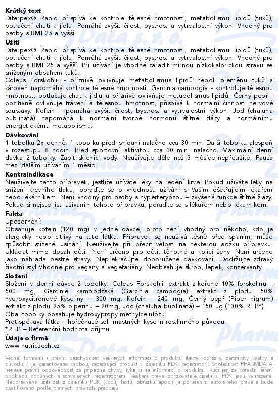 Diterpex Rapid 30 Vega tobolek