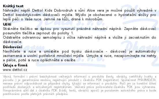 Dettol Kids Dobrodruh náhradní náplň 250ml
