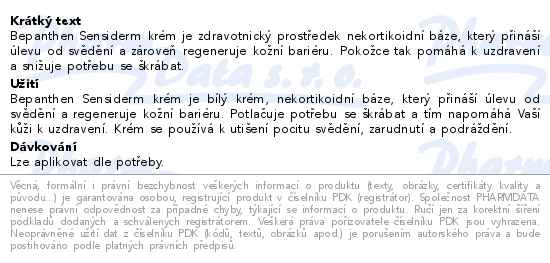 Bepanthen Sensiderm krém 20g