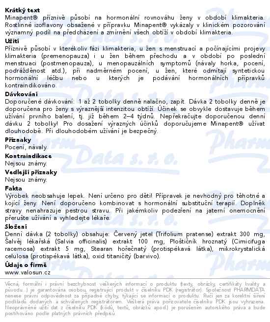 Walmark Minapent + šalvěj lékařská 90 tobolek