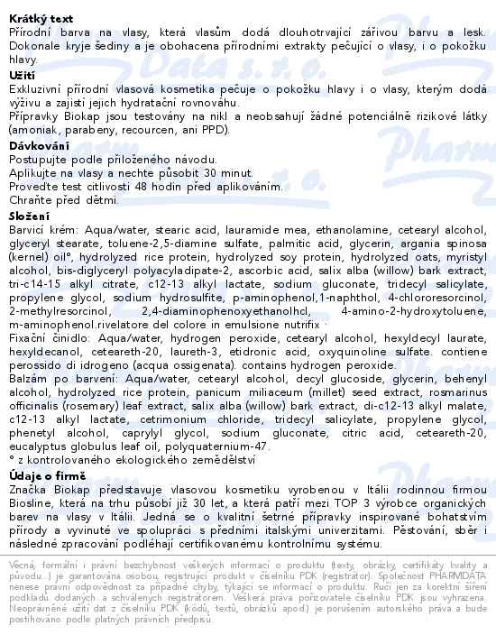 BIOKAP Barva na vlasy 4.05 Kaštan-čoko 140ml