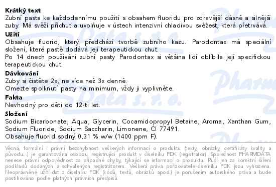 Parodontax Classic zubní pasta 75ml