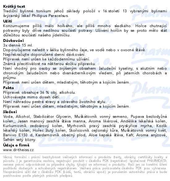 Dr.Theiss Schweden Bitter švédské kapky 500ml