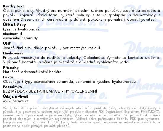 CERAVE Čisticí pěnící olej 236ml