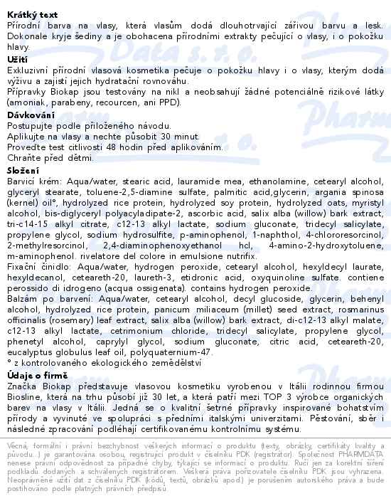 BIOKAP Barva na vlasy 5.0 Kaštan přír.světlá 140ml