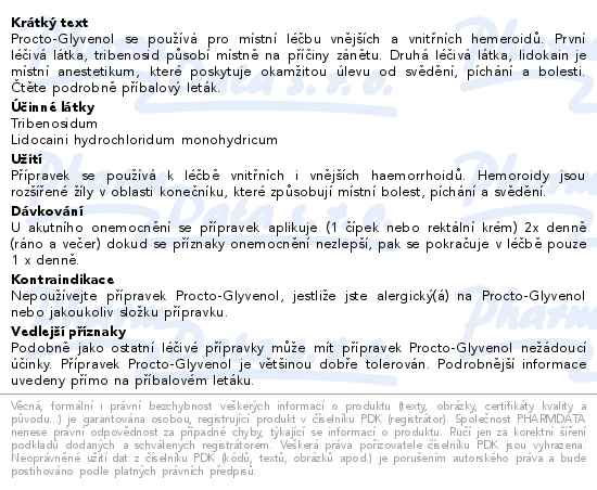 Procto-Glyvenol 10 čípků