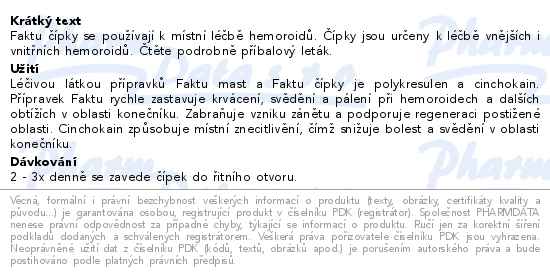 Faktu 100mg/2,5mg čípky 20ks