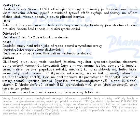 Vibovit Dino želé multivitamíny 50ks
