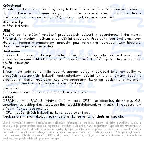 NatureVia Laktobacílky baby 10 sáčků