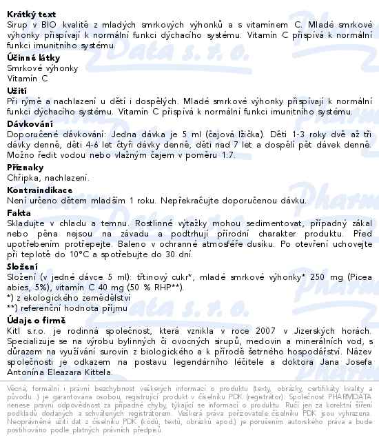 Kitl Smrkáček 250ml