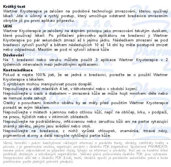 Wartner Kryoterapie 50ml