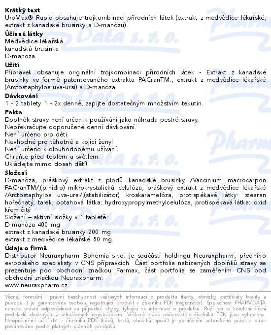 UroMax Rapid 10+10 tablet ZDARMA