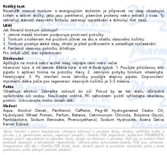 Revalid Hair Tonic 4x30ml