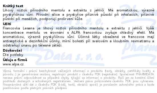 LESANA FRANCOVKA 60ML