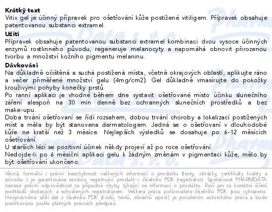 ACM Vitix gel pro regulaci pigmantace 50ml