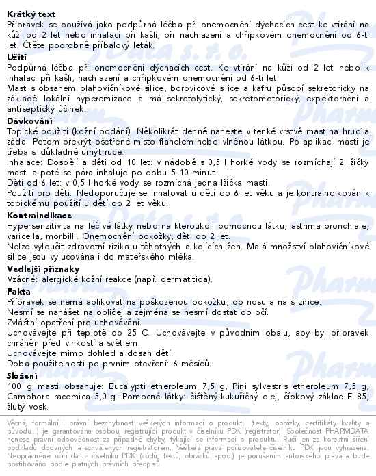 Mucoplant Eukalyptový balzám 1x50gm Mast