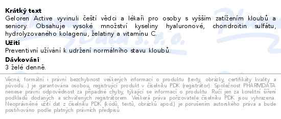 Geloren ACTIVE příchuť ostružina 90 želé tablet