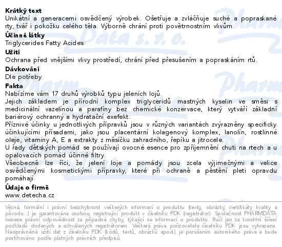 Jelení lůj - Originál 28g