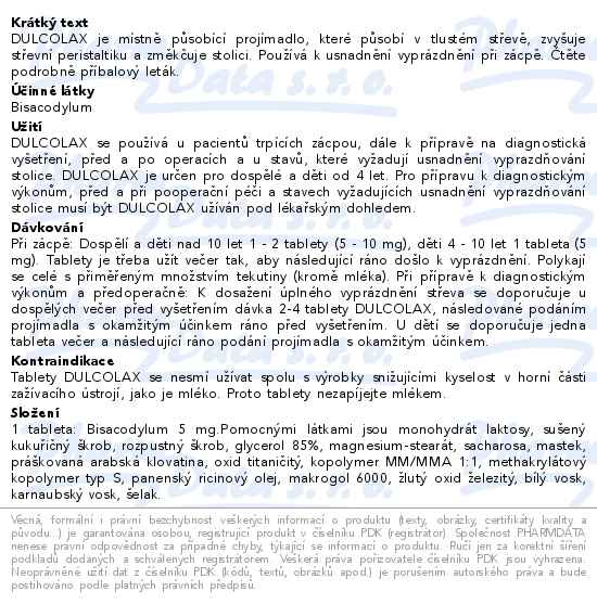 Dulcolax 5mg 40 tablet