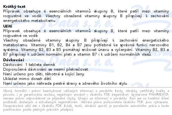 Noventis B-komplex Forte 20 tablet