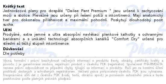 DAILEE PANT PREMIUM NORMAL XL 15 ks
