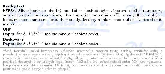 Pharco Herbalgin Chronic 60 tablet