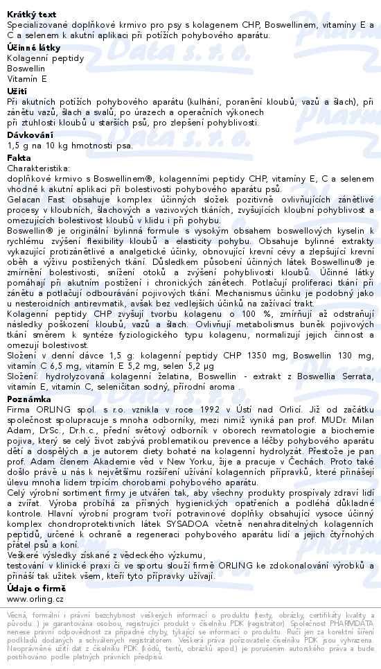 GELACAN FAST 500G A.U.V.