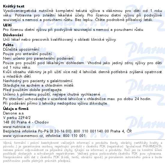 Fortini Multi Fibre 200ml Vanilka