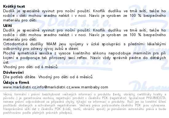 MAM Dudlík Night 6+m fialový/sova 1ks