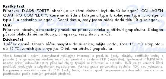 Dias Forte grapefruit sáčky 30x11.3g