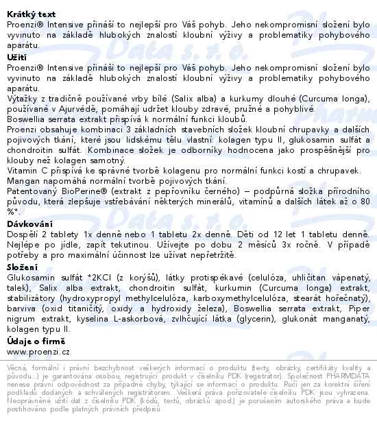Walmark Proenzi Intensive 120 tablet