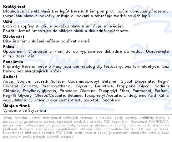 Revalid Anti-Dandruff Shampoo 250ml