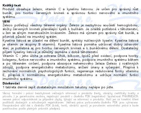 Edenpharma Železo plus 30 tablet