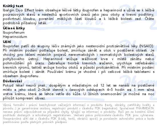 Ibalgin Duo Effect krém 100g